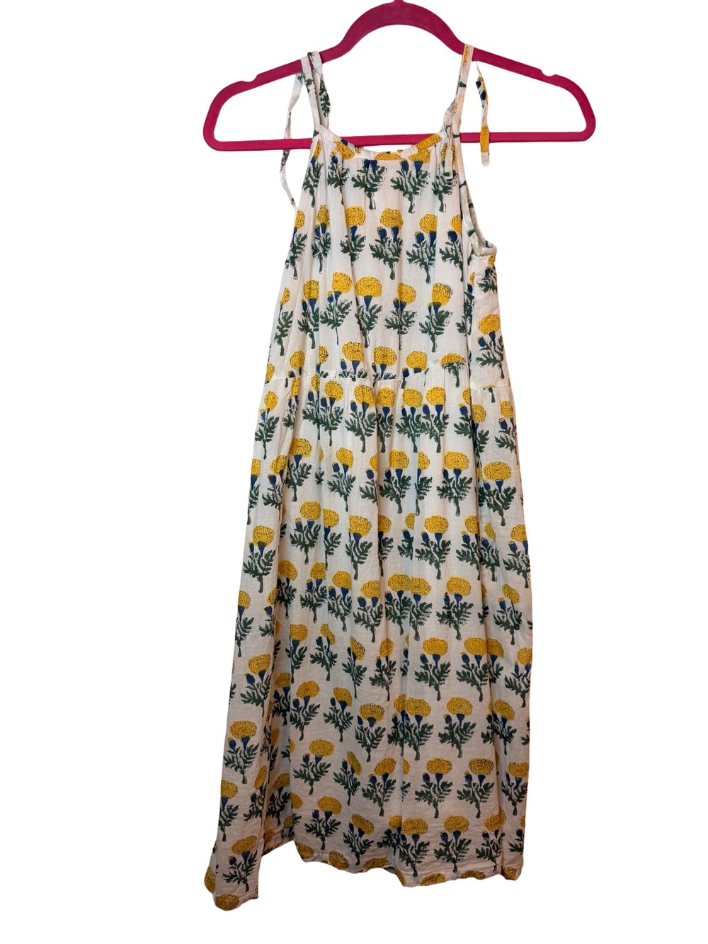 Little Fry by Emerson Fry Tween Girls Marigold Maxi Dress Heart Pockets Sz 11-12